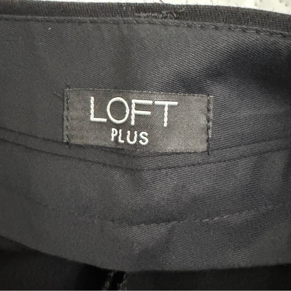 Loft Plus Marisa Trouser Pants Black Size 24 NEW - Picture 11 of 14